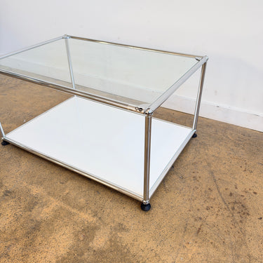 USM Haller Coffee Table - Pure White / Glass