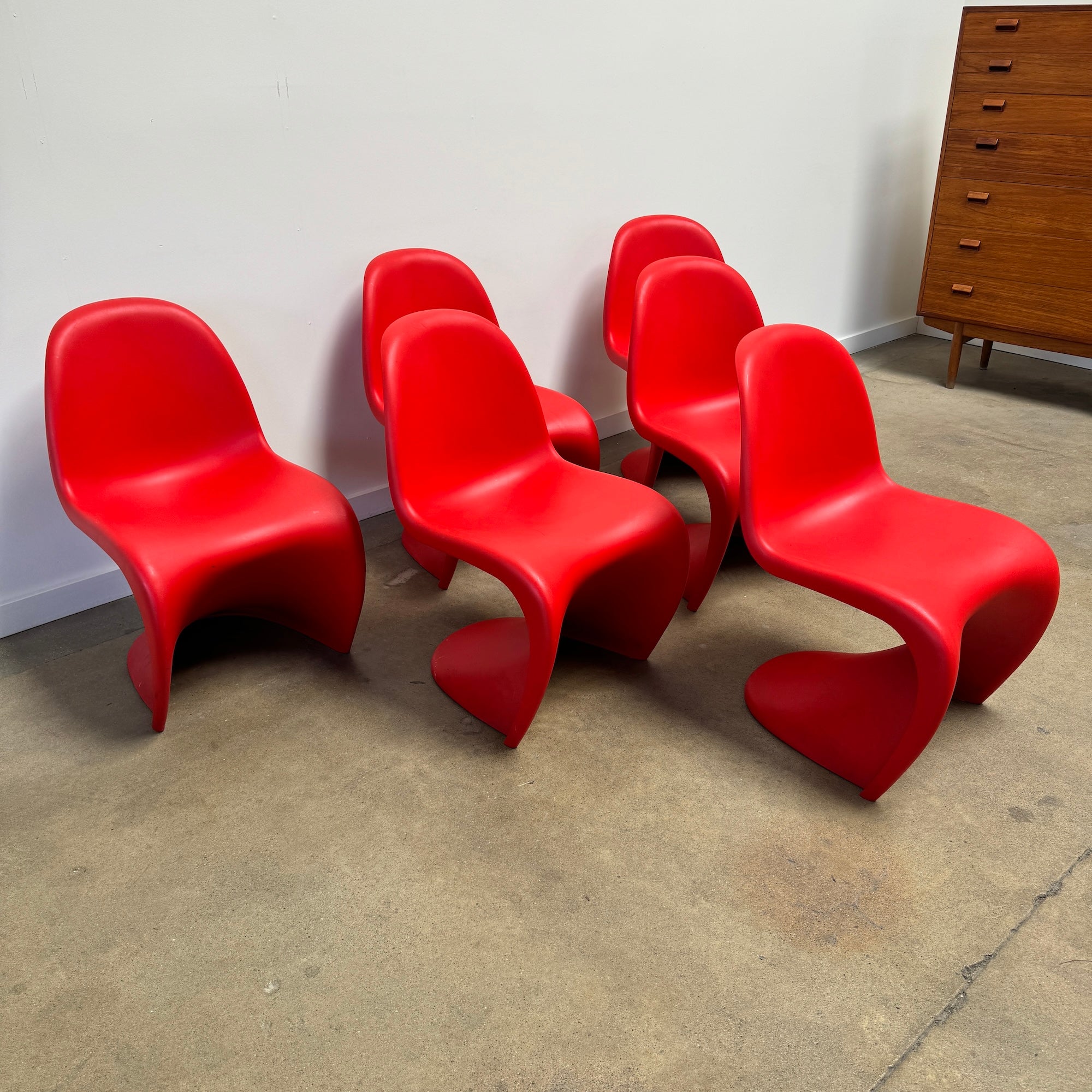 Stackable Panton Authentic! Vitra Verner Panton Stacking Chairs – enliven mart