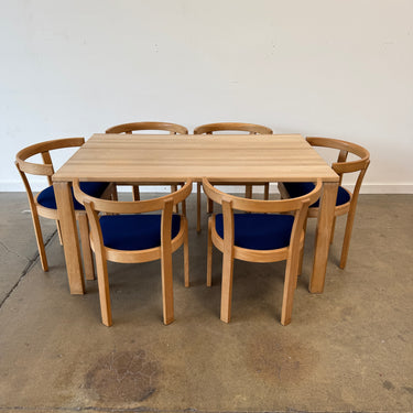 Danish Modern Beechwood Expandable Dining Set