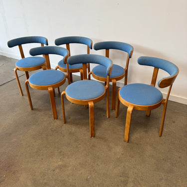 Magnus Olesen Set of 6  Dining Chairs by Rud Thygesen & Johnny Sørensen (Upholstery Included)