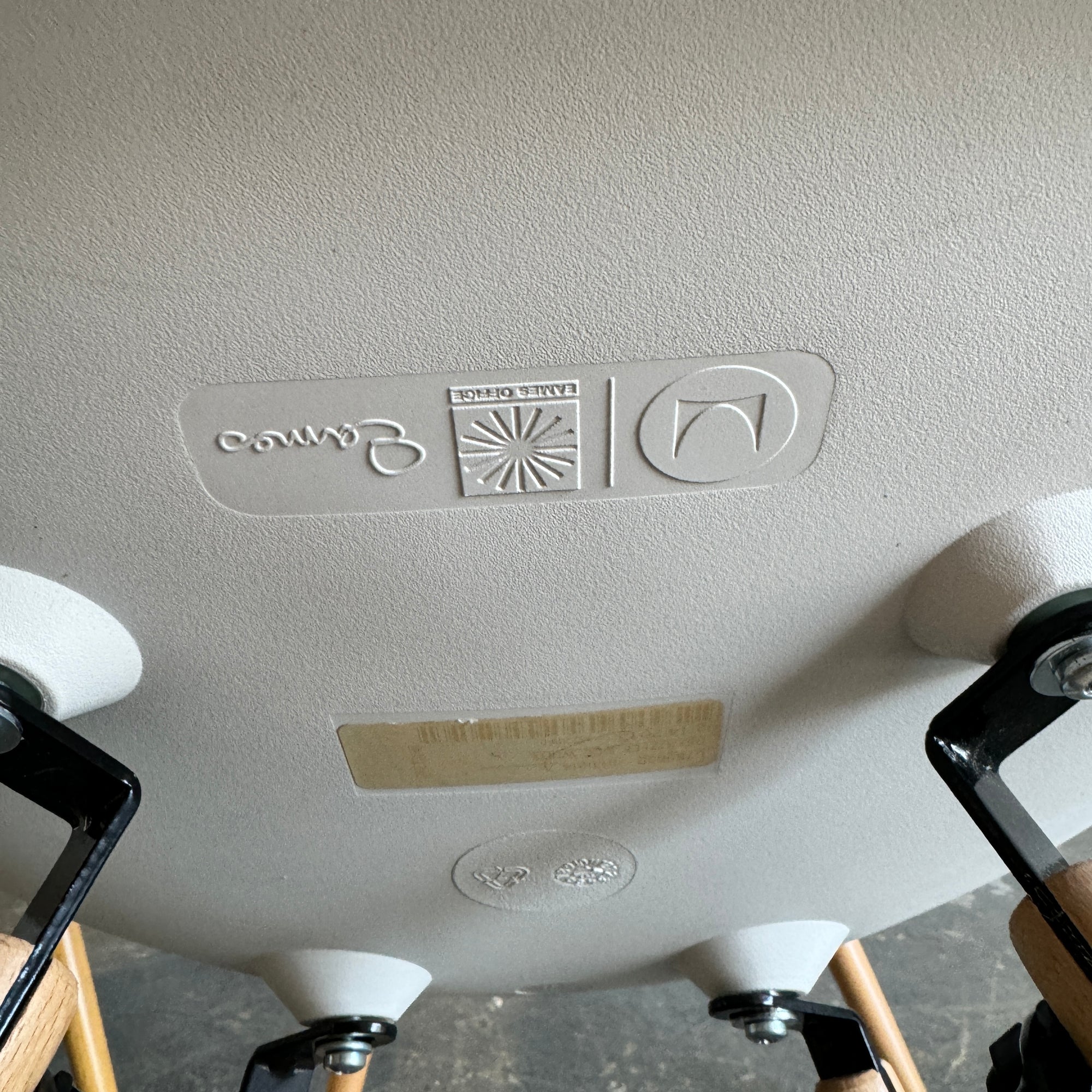 Authentic Herman Miller set of 6 Eames plastic molded chairs