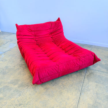 Ligne Roset Togo Chaise Seating Alcantara Fabric
