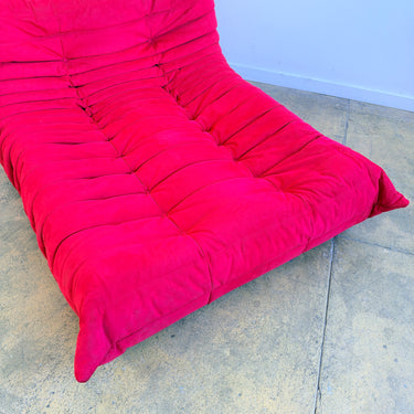 Ligne Roset Togo Chaise Seating Alcantara Fabric