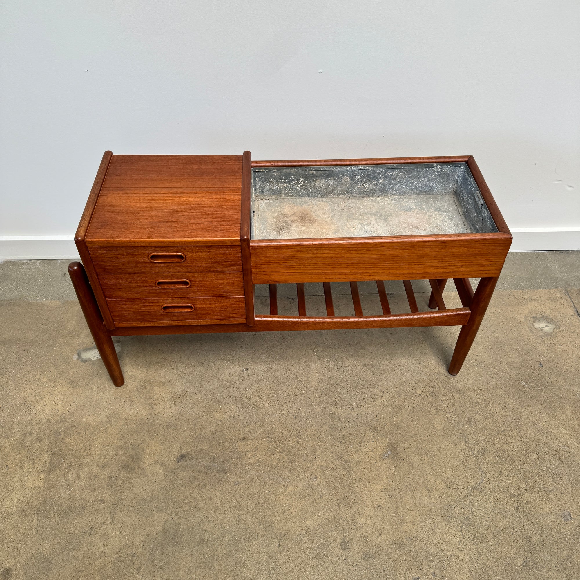 Danish Modern Arne Wahl Teak Planter