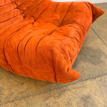 Ligne Roset Togo Fireside Single Seater by Michel Ducaroy - Orange (Two Available)