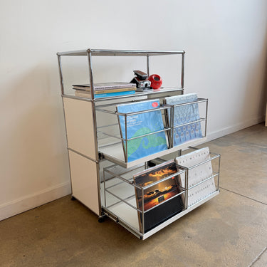 USM Haller 1X3 Record Storage - Pure White