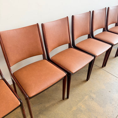 Danish Modern Johannes Andersen Rosewood chairs for Uldum Mobelfabrik.