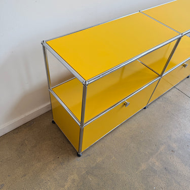 USM Haller 2X2 Media Console - Golden Yellow
