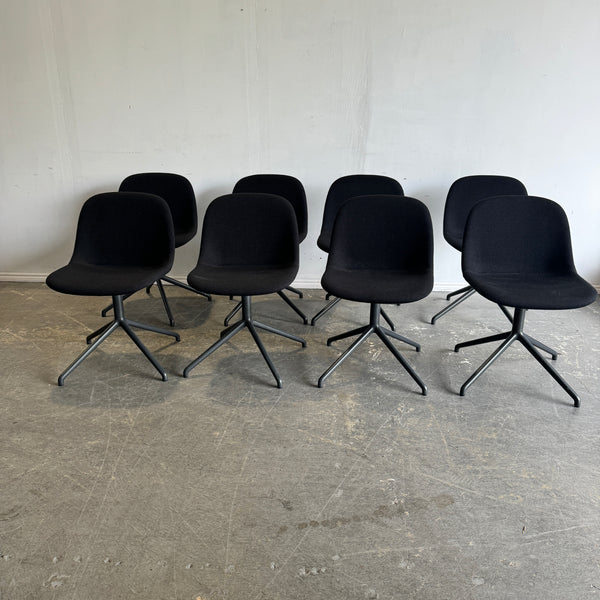 Design Within Reach Muuto Fiber upholstered Chair with Swivel Base (Set of 8)