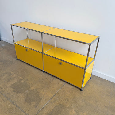 USM Haller 2X2 Media Console - Golden Yellow
