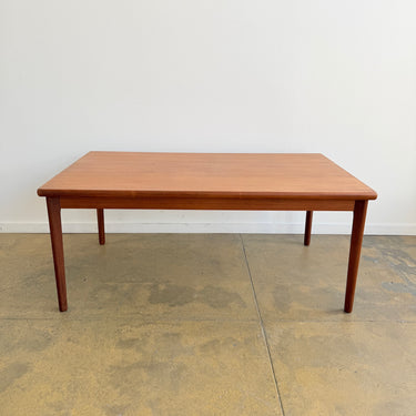 Danish Modern Teak Large Expandable Table by Henning Kjærnulf (Refinished)