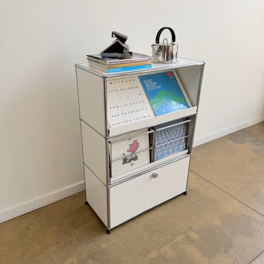 USM Haller 1x3 Vinyl Record Storage Unit - Pure White