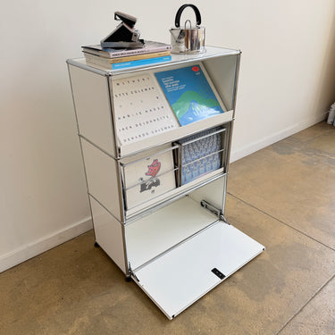 USM Haller 1x3 Vinyl Record Storage Unit - Pure White