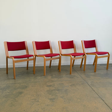 Danish Modern Magnus Olesen Upholstered 45-Series Dining Chairs