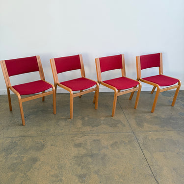 Danish Modern Magnus Olesen Upholstered 45-Series Dining Chairs