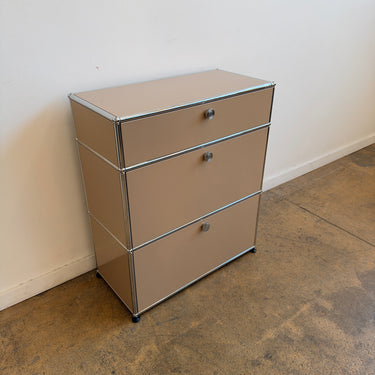 USM Haller Tall Storage 1X3 - Beige