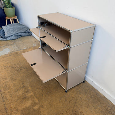 USM Haller Tall Storage 1X3 - Beige