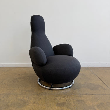 Bla Station "Oppo” Swivel Armchair by Stefan Borselius
