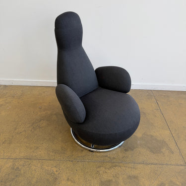 Bla Station "Oppo” Swivel Armchair by Stefan Borselius