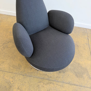 Bla Station "Oppo” Swivel Armchair by Stefan Borselius