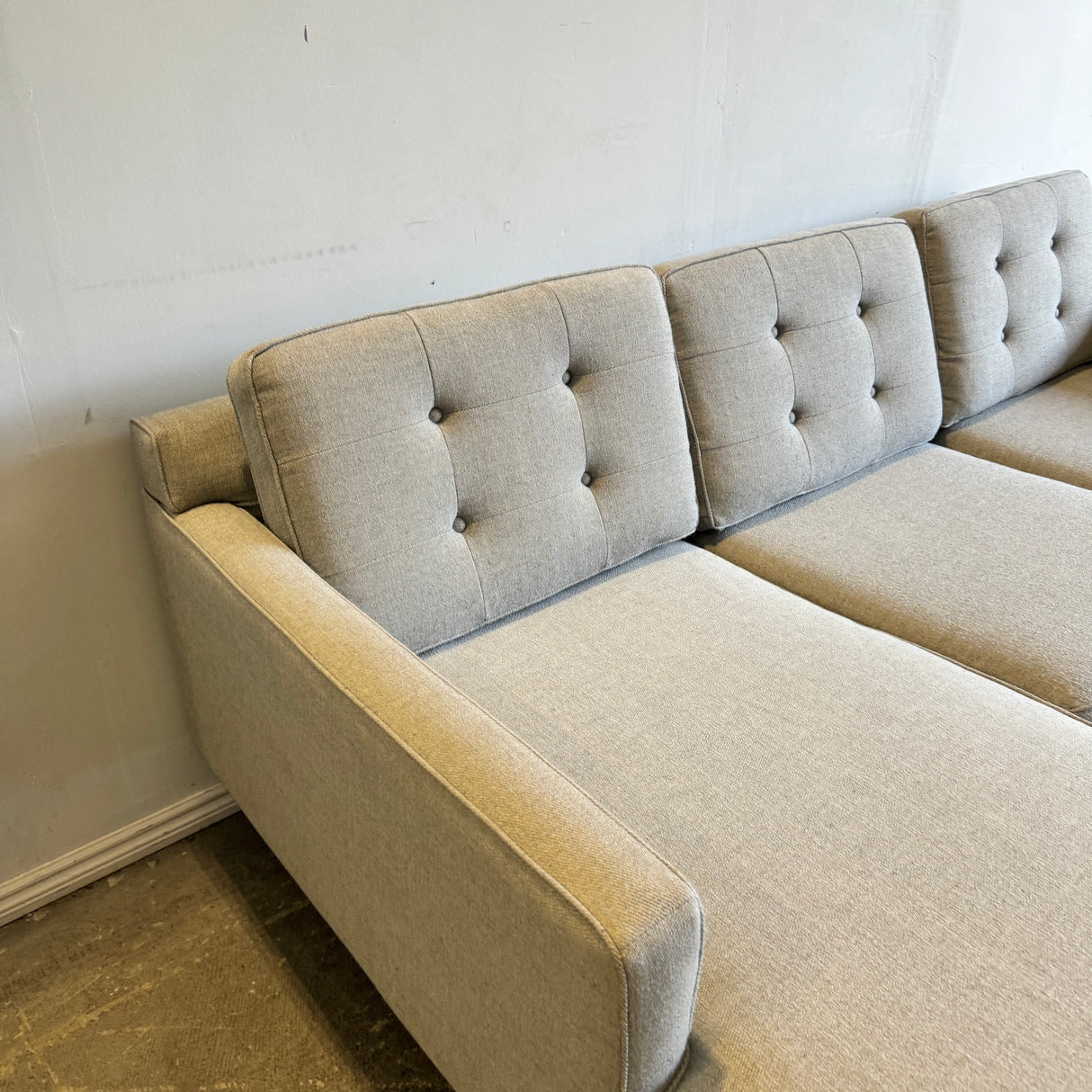 West Elm Drake 2 Piece Reversible sectional sofa