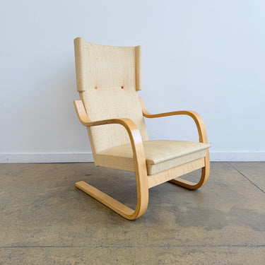 Alvar Aalto Model 401 Armchair for Artek - Woven Rattan Upholstery