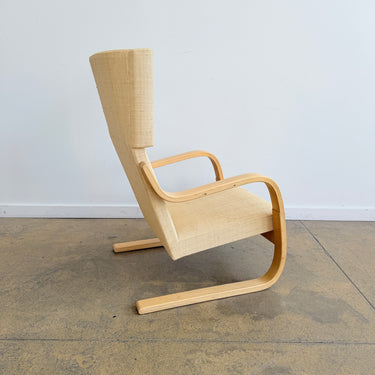 Alvar Aalto Model 401 Armchair for Artek - Woven Rattan Upholstery