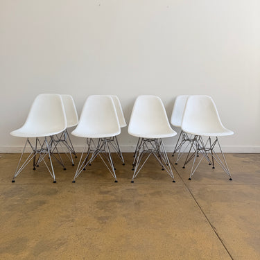 Authentic! Vitra Eames Plastic Molded Chairs - Set of 8