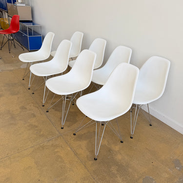 Authentic! Vitra Eames Plastic Molded Chairs - Set of 8