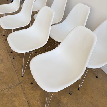 Authentic! Vitra Eames Plastic Molded Chairs - Set of 8