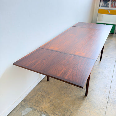 Danish Modern Brazilian Rosewood Extension Dining Table by Skovby
