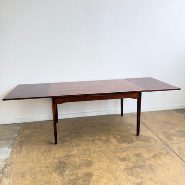 Danish Modern Brazilian Rosewood Extension Dining Table by Skovby