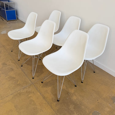 Authentic! Vitra Eames Plastic Molded Chairs - Set of 6