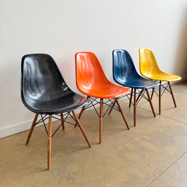 Vintage Herman Miller Eames Molded Fiberglass Chairs