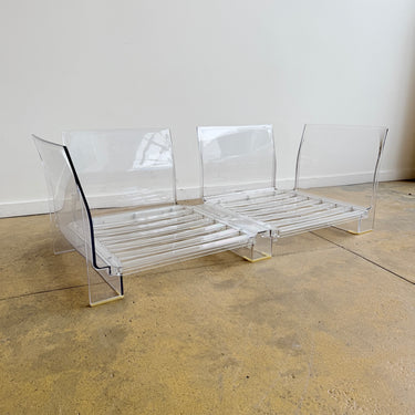 Kartell Piero Lissoni "Pop" 2 Seat Leather Sofa