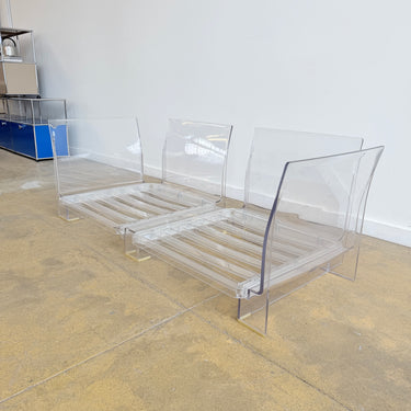 Kartell Piero Lissoni "Pop" 2 Seat Leather Sofa