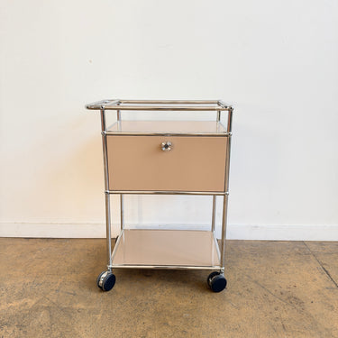 USM Haller Compact Cabinet with Handle & Casters - Beige