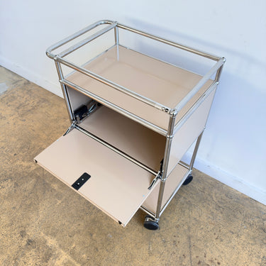 USM Haller Compact Cabinet with Handle & Casters - Beige