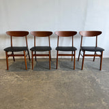 Danish Set of 4 Teak dining chairs by Farstrup MØBLER, 1960S