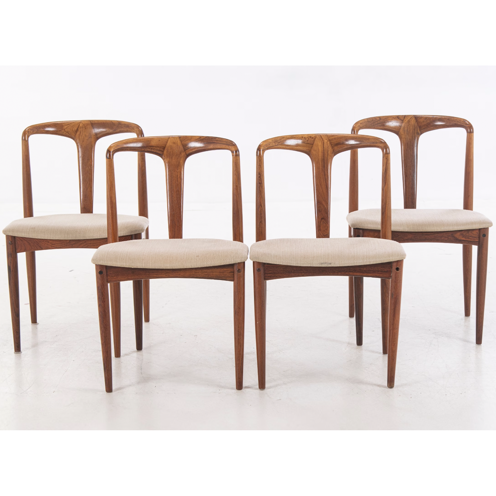Danish Modern Johannès Andersen Juliane Rosewood Chairs