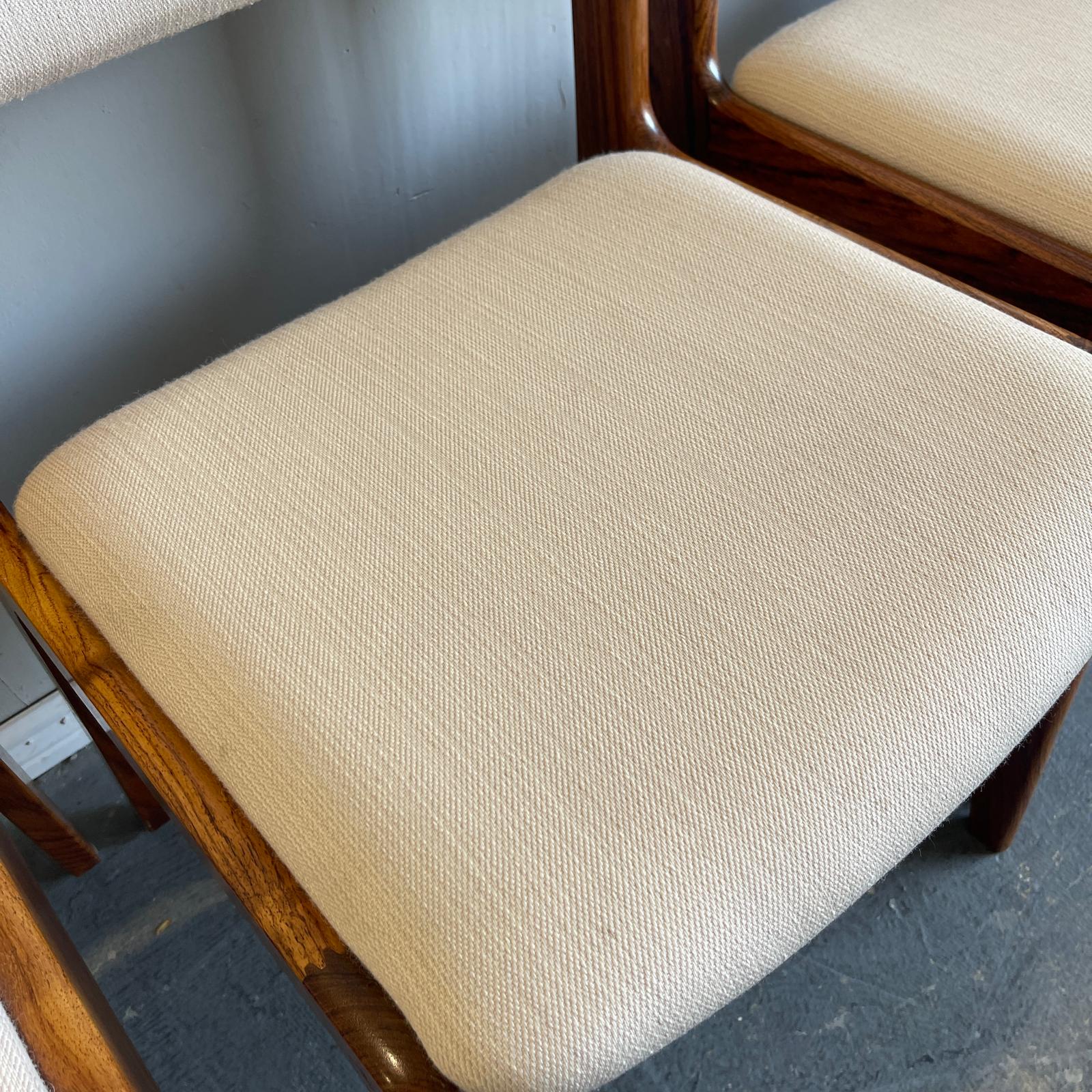 Set of 4 Danish dining chairs in Brazilian Rosewood - 1960s