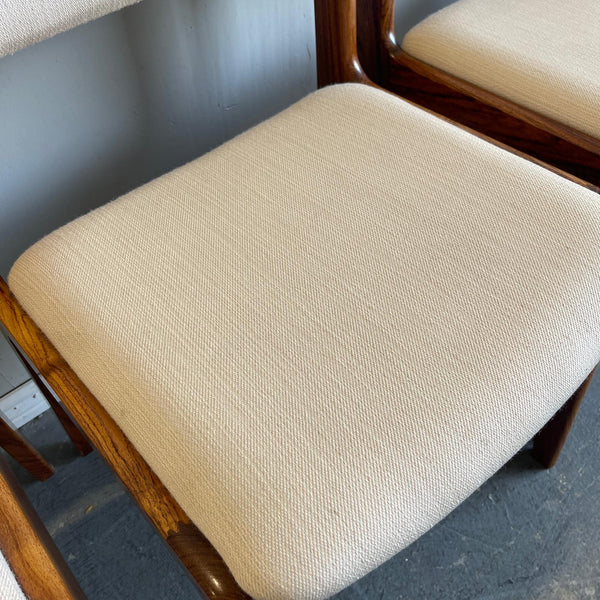 Set of 4 Danish dining chairs in Brazilian Rosewood - 1960s