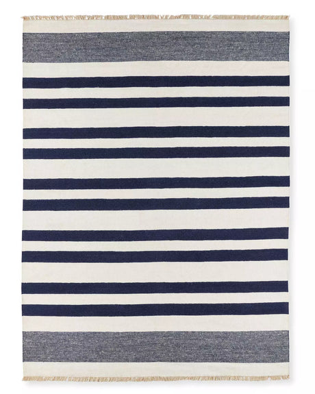 New! Serena and Lily 9X12 Linen Stripe Rug