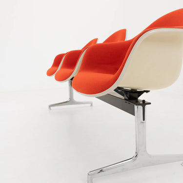 Rare! Eames Aluminum Tandem Armchair Bench by Vitra