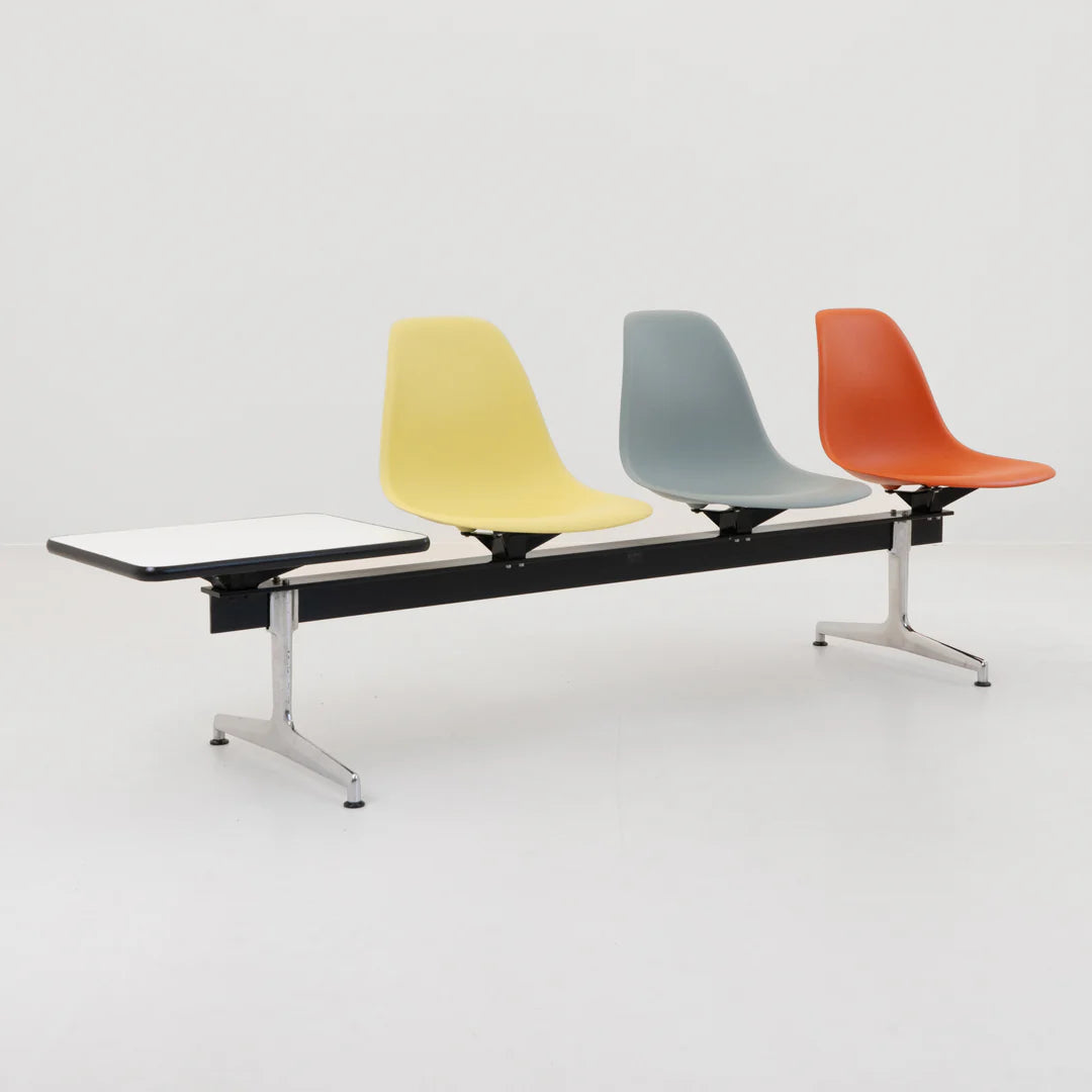 Rare! Eames Aluminum Tandem Bench by Vitra