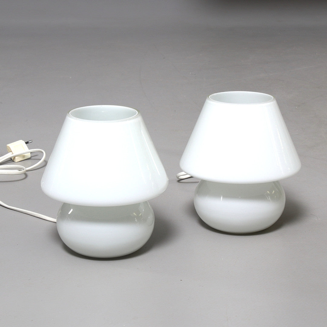 Vintage Italian Murano Glass Table Lamps