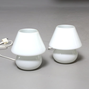 Vintage Italian Murano Glass Table Lamps