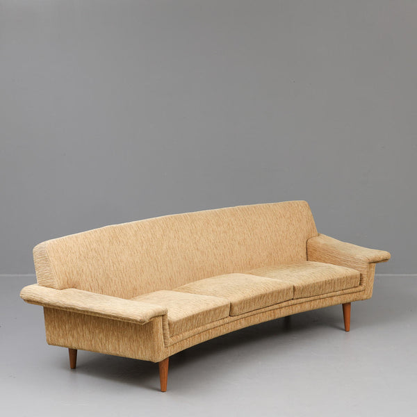 Danish Modern Johannes Andersen Curve Sofa & Armchair for Trensum