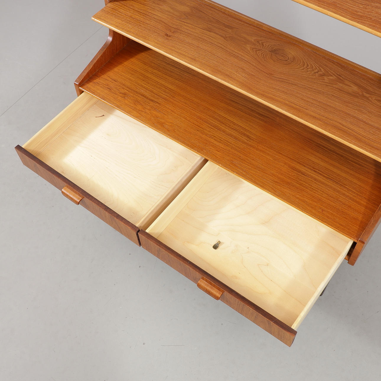 Danish Modern Tall Teak Bookshelf