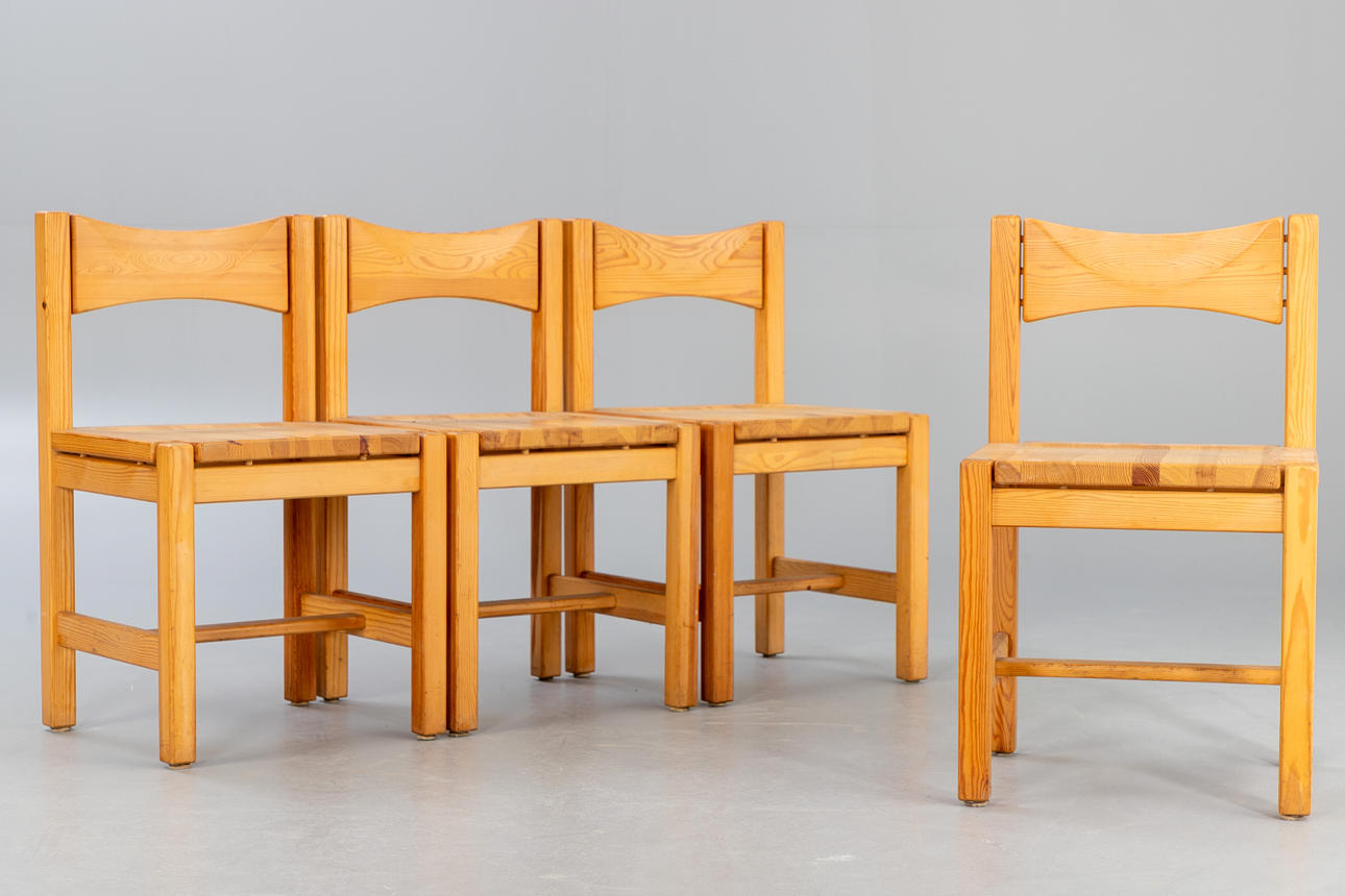 Vintage Ilmari Tapiovaara Solid Pinewood Dining Set by Laukaan Puu